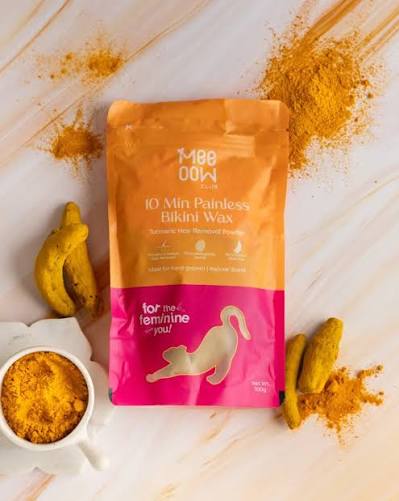 Orange Wax Powder – 10 Min Painless Body Hair Removal Wax for Silky Smooth Skin | Single Pack Hard Wax Beans