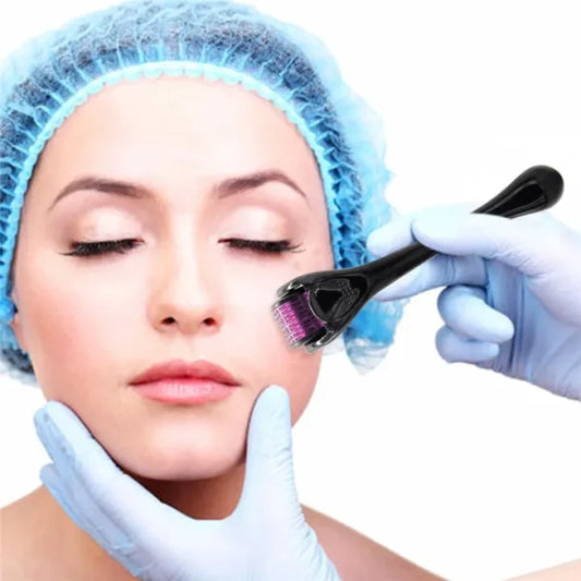 Derma Roller 0.5mm for Hair & Skin Therapy | 540 Titanium Micro-Needles