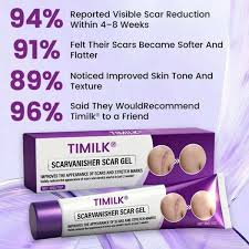 TIMILK ScarVanisher Gel fades old & new scars and stretch marks. Gentle, non-greasy formula for smoother, clearer skin with daily use