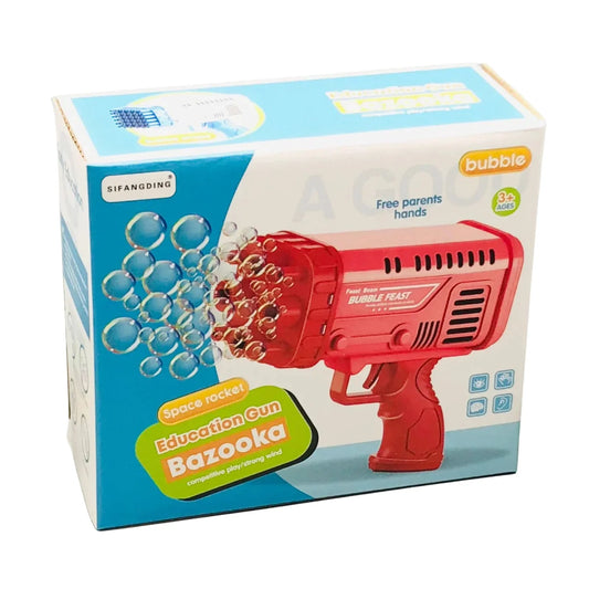 Automatic Bubble Gun for Kids | 36-Hole Bubble Blaster with Powerful Wind & LED Fun