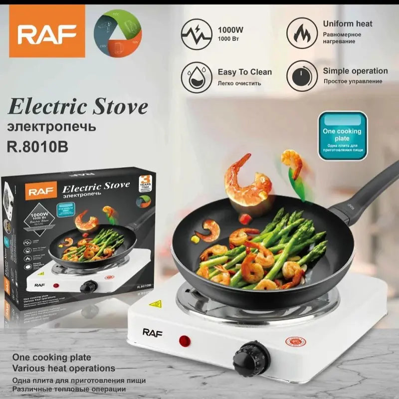 Electric Single Burner Hot Plate – Portable Coil Stove with Adjustable Temperature Control, Mini Countertop Cooker for Home & Travel