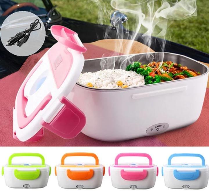 Keep meals hot on the go with this electric lunch box food warmer. Removable container, easy plug-in heating, perfect for office, travel & car.