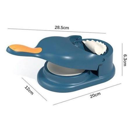 Make perfect dumplings, pierogi & empanadas in seconds with this manual dumpling maker mold. Built-in cutter, easy grip, dishwasher-safe.