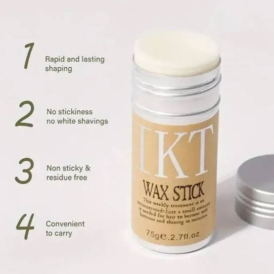 Hair Wax Stick – Fly Away Hair Tamer for Frizz Control & Flyaway Hair | Smooth & Shiny Hair Styling Stick, 75g