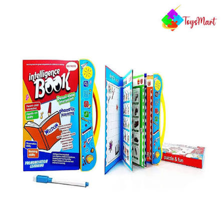 Intelligence Learning Book for Kids | Interactive Letters, Numbers & Sounds for Toddlers