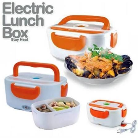 Keep meals hot on the go with this electric lunch box food warmer. Removable container, easy plug-in heating, perfect for office, travel & car.