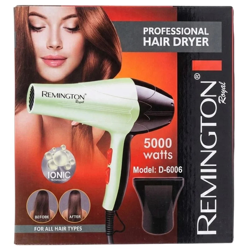 Remington RM-6002 Salon Compact Hair Dryer – Powerful Professional Hair Dryer with Concentrator Nozzle | Delux Series