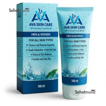 AVA Skin Care Whitening Face Wash – Deep Cleansing Face Wash for Men & Women, Fades Dark Spots & Enhances Radiance | 100ml