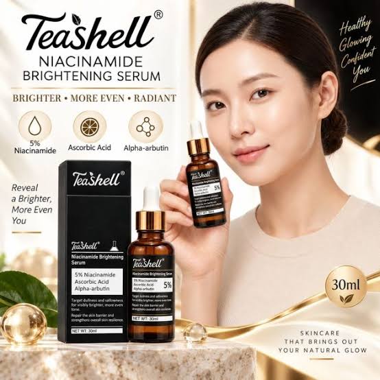 TeaShell Brightening Serum – Reduces Hyperpigmentation, Refines Pores & Strengthens Skin Barrier | Even Tone Face Serum
