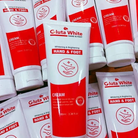 Gluta White Hand & Foot Cream – Whitening & Brightening Cream for Dry, Rough Skin | Hydrates & Softens, 100ml