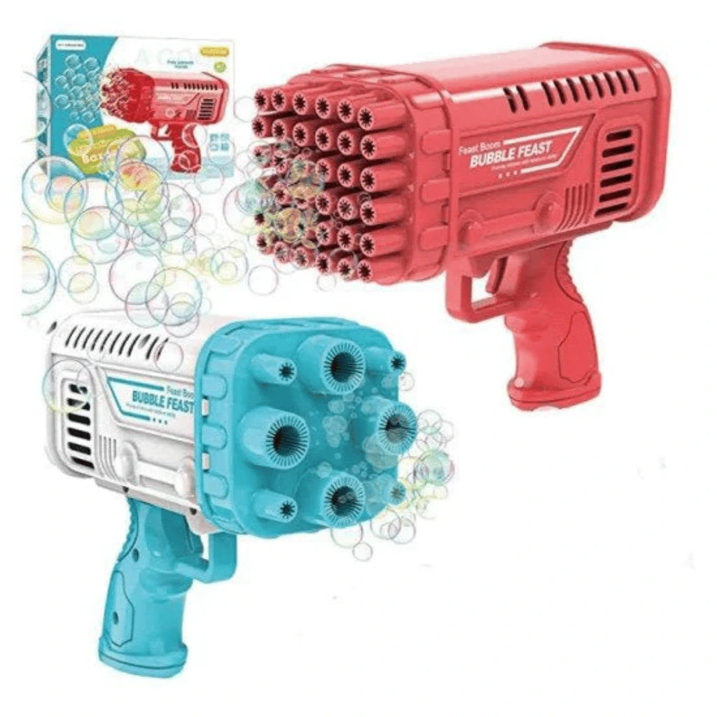 Automatic Bubble Gun for Kids | 36-Hole Bubble Blaster with Powerful Wind & LED Fun