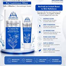 AVA Skincare Whitening Cream – Skin Brightening Cream for Luminous Glow, Even Tone & UV Protection | Dermatologist Tested