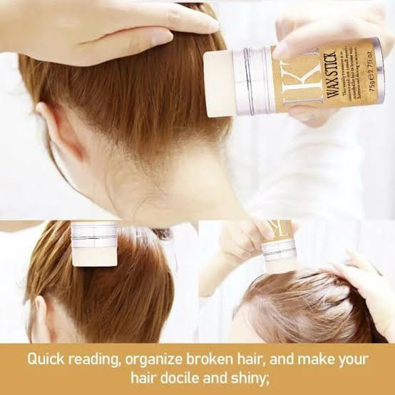 Hair Wax Stick – Fly Away Hair Tamer for Frizz Control & Flyaway Hair | Smooth & Shiny Hair Styling Stick, 75g