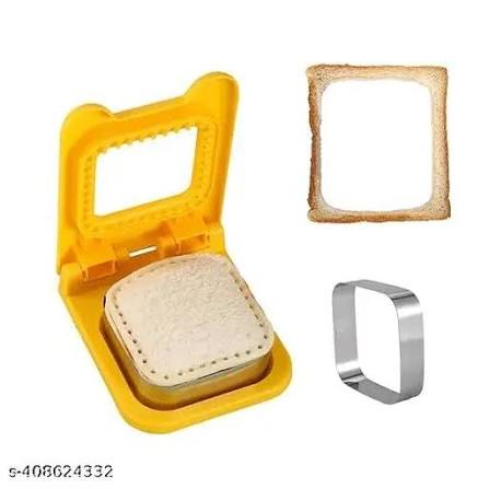 2-in-1 Sandwich Cutter & Sealer | Kids Bread Cutter, Decruster & Uncrustable Sandwich Maker | Random Color