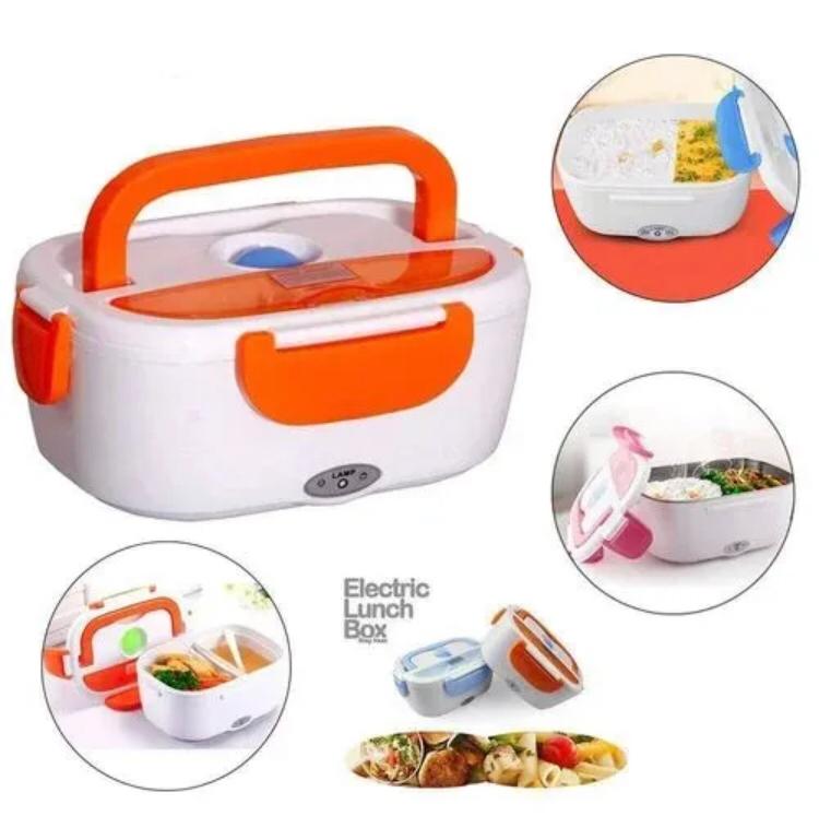 Keep meals hot on the go with this electric lunch box food warmer. Removable container, easy plug-in heating, perfect for office, travel & car.