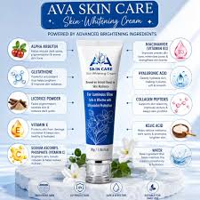 AVA Skincare Whitening Cream – Skin Brightening Cream for Luminous Glow, Even Tone & UV Protection | Dermatologist Tested