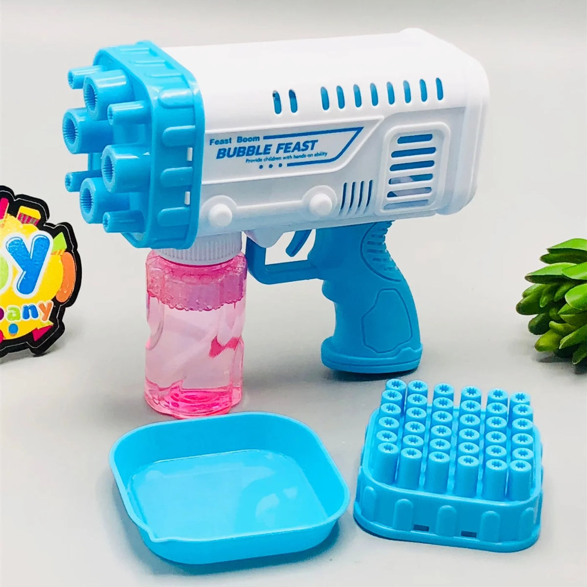 Automatic Bubble Gun for Kids | 36-Hole Bubble Blaster with Powerful Wind & LED Fun