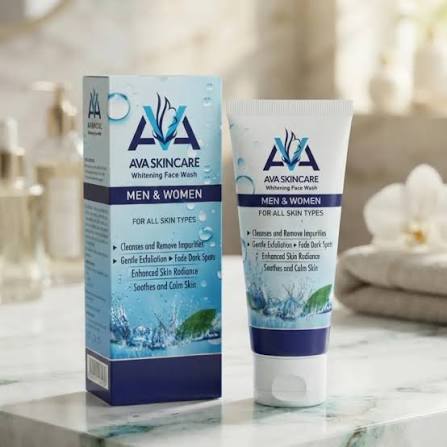 AVA Skin Care Whitening Face Wash – Deep Cleansing Face Wash for Men & Women, Fades Dark Spots & Enhances Radiance | 100ml