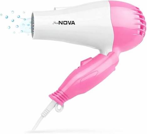 Foldable Hair Dryer 1000W – Ultra Sonic Hair Dryer with Airflow Nozzle & Speed Settings | Compact Travel Hair Dryer