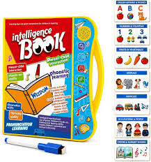 Intelligence Learning Book for Kids | Interactive Letters, Numbers & Sounds for Toddlers