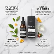 TeaShell Brightening Serum – Reduces Hyperpigmentation, Refines Pores & Strengthens Skin Barrier | Even Tone Face Serum