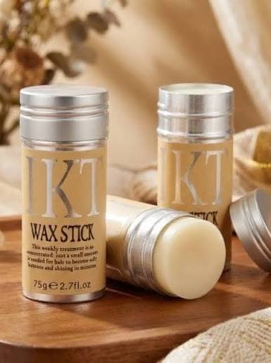 Hair Wax Stick – Fly Away Hair Tamer for Frizz Control & Flyaway Hair | Smooth & Shiny Hair Styling Stick, 75g