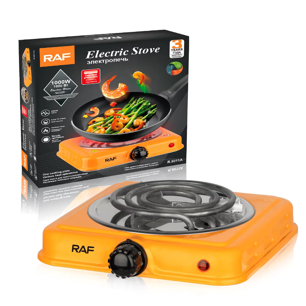 Electric Single Burner Hot Plate – Portable Coil Stove with Adjustable Temperature Control, Mini Countertop Cooker for Home & Travel