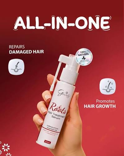 Roots Hair Treatment Serum – Argan Oil, Rosemary Oil & Vitamin E Hair Growth Serum | Pure Essential Oil Blend, 50ml