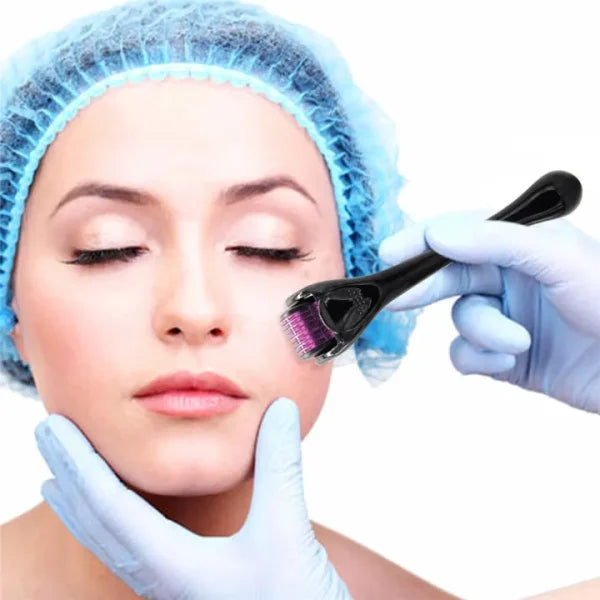 Derma Roller 0.5mm for Hair & Skin Therapy | 540 Titanium Micro-Needles