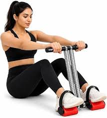 Double Spring Resistance Training Tummy Trimmer | Abdominal Exercise & Full Body Workout Tool | Home Gym Fitness Equipment